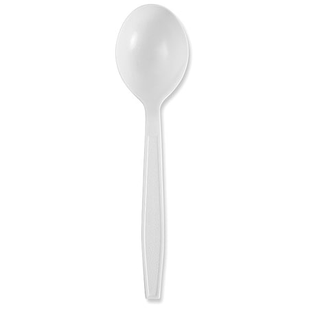 Zoro Select Soup Spoon, White, Heavy, PK1000 BWKSSHWPPWIW