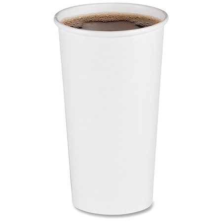 Zoro Select Paper Hot Cups, 20 oz, White, PK600 BWKWHT20HCUP