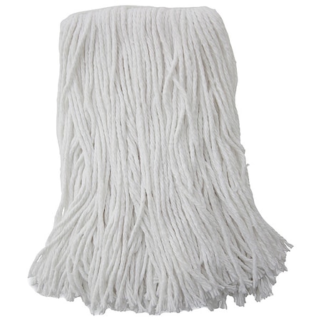 Unisan 1.25 in Cut-End Wet Mop, White, Rayon, PK12, UNS 2016R UNS 2016R