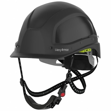 Hexarmor Suspension Helmet, Black, Ceros, ABS, 4 Point Ratchet, Type 1, Class C, Black 16-17007