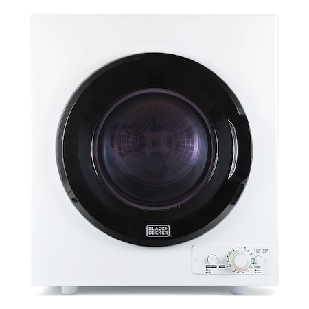 Black & Decker Dryer, White, 2.7 cu ft Cap., 27 1/2 in H BCED26