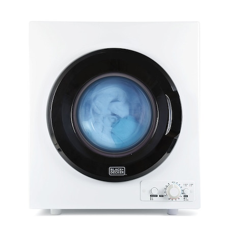 Black & Decker Dryer, White, 3.5 cu ft Cap., 27 1/2 in H BCED37