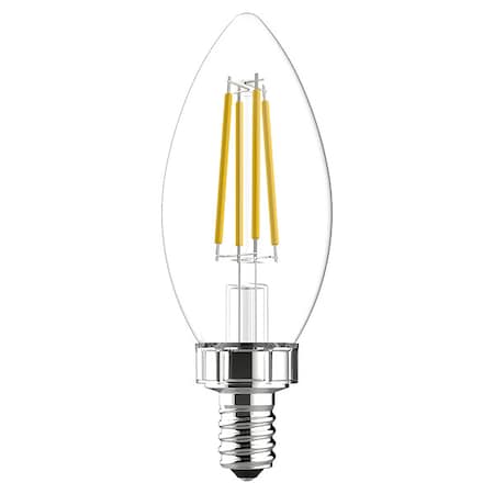Ge Lamps LED Bulb Decorative, 3 5/6 in L, 5 W, PK2 LED5DFBC-C-2PK