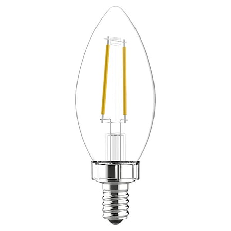 Ge Lamps LED, 3.5 W, B10, Candelabra Screw (E12), PK2 LED4DFBC-C-2PK