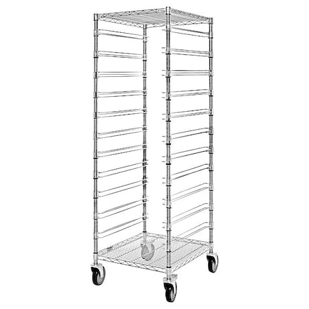 Quantum Storage Systems Bin Cart, 1,200 lb Load Capacity, 24 in Overall L, 69 in Overall H, 21 in Overall W BC212469M11