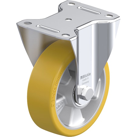 Zoro Select Plate Caster, Rigid, Polyurethane, 7 1/2"H B-ALTH 150K