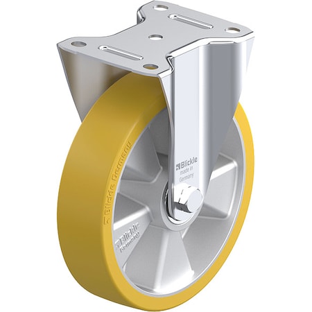 Zoro Select Plate Caster, Rigid, Polyurethane, 9 1/4"H B-ALTH 200K