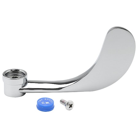 T&S Brass Cold Index 4" Wrist Blade Handle, Chrome Plated Brass B-WH4C