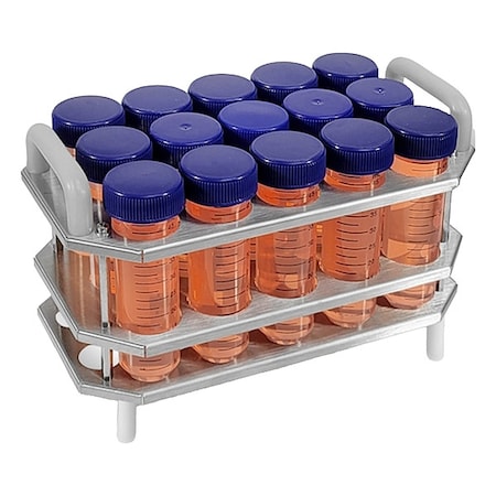 Benchmark Scientific Test Tube Rack, Silver, 15 x 50 B2000-4-T500