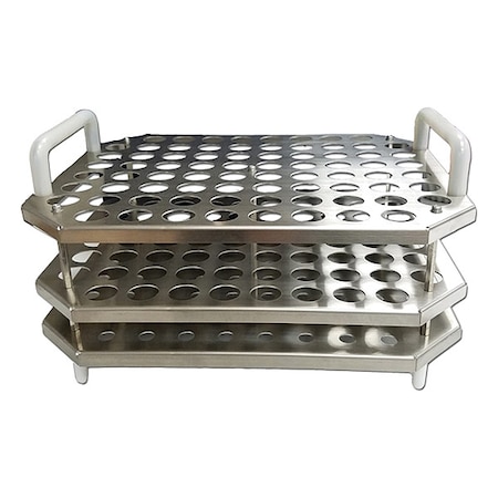 Benchmark Scientific Test Tube Rack, Silver, 76 x 15 B2000-8-T150