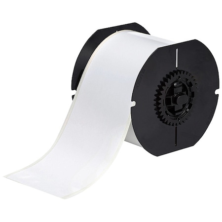 Brady Continuous Label Stock, White, Gloss, 3 in W B30C-3000-423