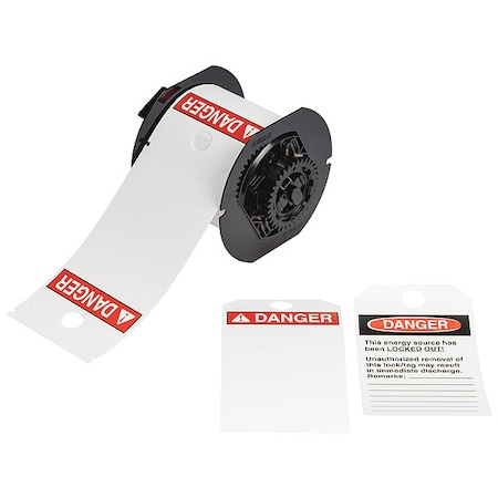 Brady Pre-Cut Label Stock Roll, White B30-255-851-ANSIDB