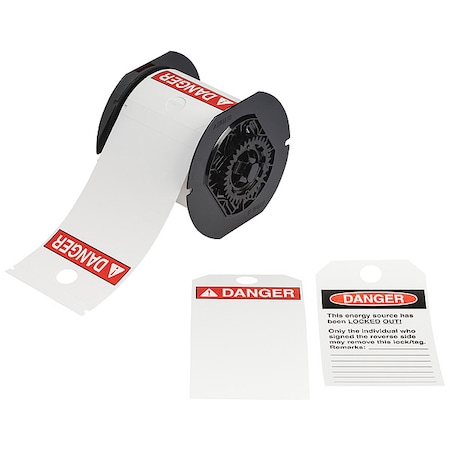 Brady Pre-Cut Label Stock Roll, White B30-255-851-ANSIDF