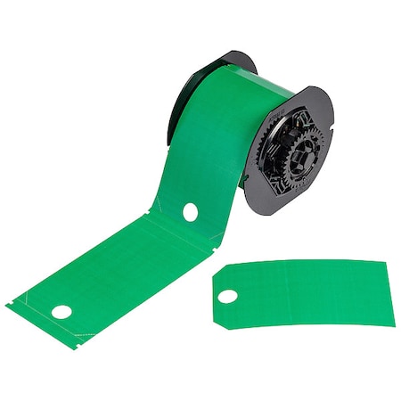 Brady Pre-Cut Label Stock Roll, Green B30-255-851-GRN
