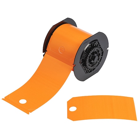 Brady Pre-Cut Label Stock Roll, Orange B30-255-851-ORNG
