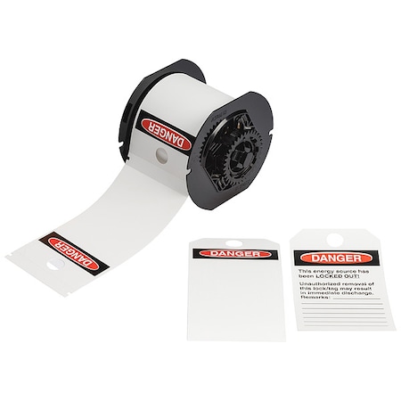 Brady Pre-Cut Label Stock Roll, White B30-255-851-OSHADB