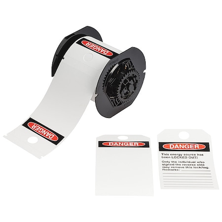 Brady Pre-Cut Label Stock Roll, White B30-255-851-OSHADF