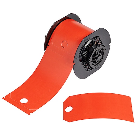 Brady Pre-Cut Label Stock Roll, Red B30-255-851-RED