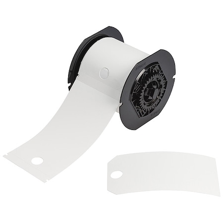 Brady Pre-Cut Label Stock Roll, White B30-255-851-WHT