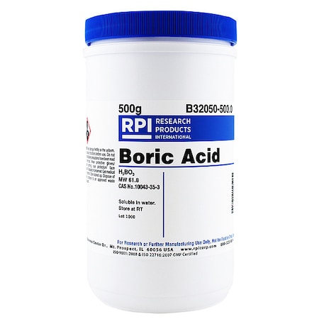 Rpi Boric Acid, 500g B32050-500.0