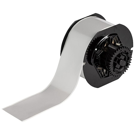 Brady ContinuousLabelStock, Silver, Satin, 2inW B33C-2000-413