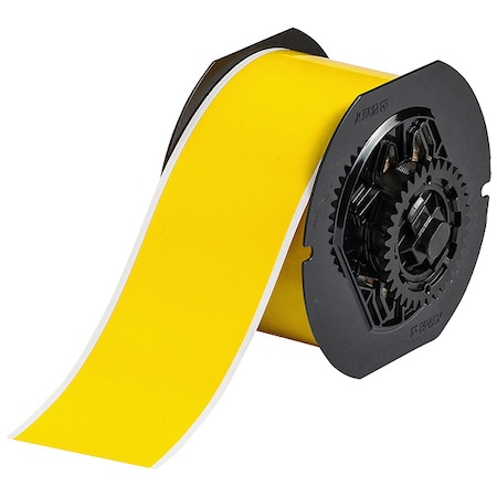 Brady ContinuousLabelStock, Yellow, Gloss, 2inW B33C-2000-8591-YL