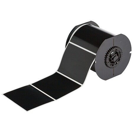 Brady Pre-Cut Label Stock Roll, Black, Gloss B33-7-8591-BK