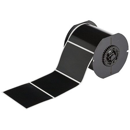Brady Pre-Cut Label Stock Roll, Black, Matte B33-76-8117