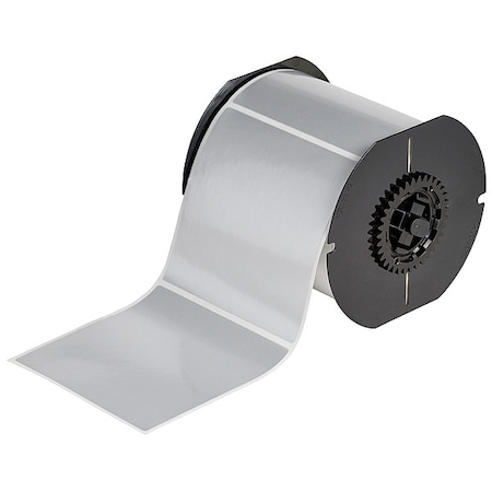 Brady Pre-Cut Label Stock Roll, Silver, Gloss B33-161-434