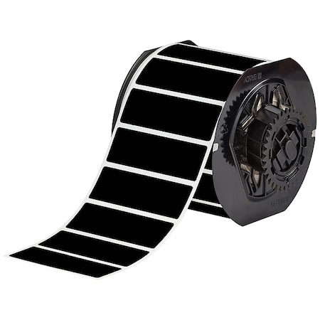 Brady Pre-Cut Label Stock Roll, Black, Matte B33-18-8117