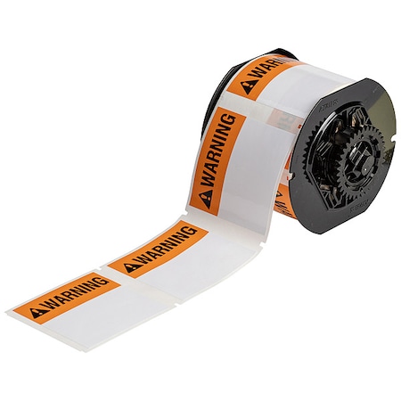 Brady Pre-Cut Label Stock Roll, White, Gloss B33-184-483-ANSIWA