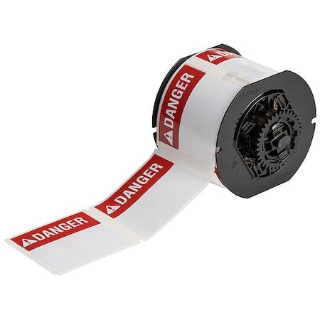 Brady Pre-Cut Label Stock Roll, White, Gloss B33-184-483-ANSIDA