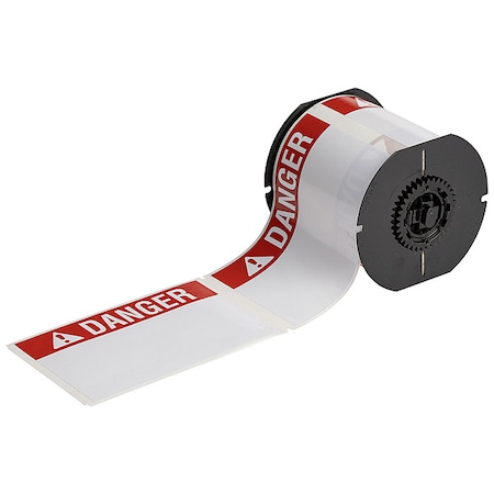 Brady Pre-Cut Label Stock Roll, White, Gloss B33-25-483-ANSIDA