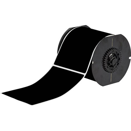 Brady Pre-Cut Label Stock Roll, Black, Matte B33-25-8117