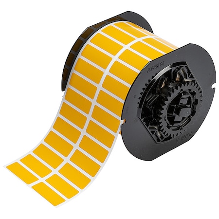 Brady Pre-Cut Label Stock Roll, Yellow, Gloss B33-37-8591-YL