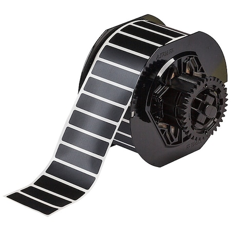 Brady Pre-Cut Label Stock Roll, Black, Matte B33-53-8117