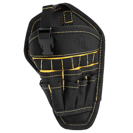 Platt Tool Holster, Black/Yellow, Polyester, 8 Pockets B521