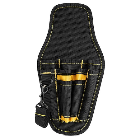 Platt Tool Holster, Black/Yellow, Polyester, 9 Pockets B522