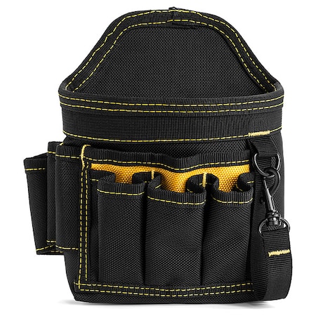 Platt Pouch, Tool Pouch, Black/Yellow, Polyester, 8 Pockets B523