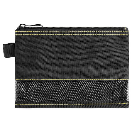 Platt Tool Pouch, Black/Yellow, Polyester, 3 Pockets B525