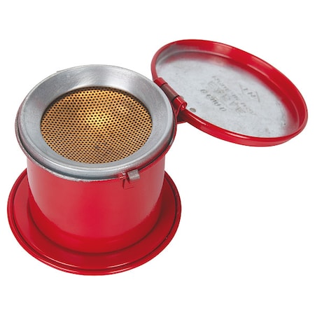 Eagle Mfg BenchCan, GalvanizedSteel, Red B600D