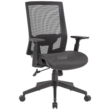 Boss Office Chair, 43 1/2 in H, Black B6044