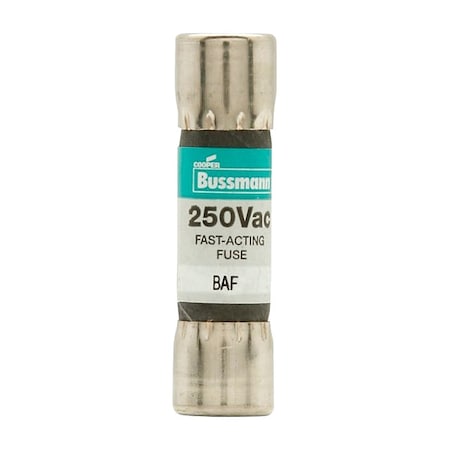 Eaton Bussmann Midget Fuse, Fast-Acting, 5A, 250V AC, Non-Indicating, 10kA at 125V AC, 200A at 250V AC BAF-5