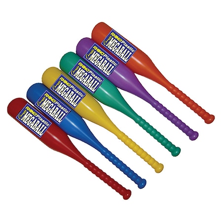 Champion Sports Plastic Bat Set, PK 6 bb27set