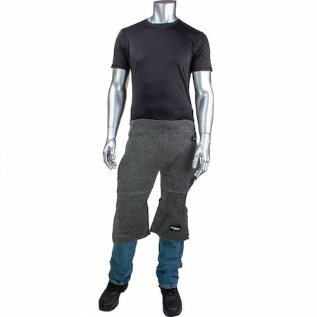 Kut Gard Cut Resistant Chaps, ATA Fiber, Adjustable Strap with Buckle Waist, Gray, Size Universal CHAPS-1