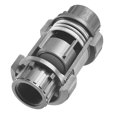 Plast-O-Matic 3" FNPT Polypropylene Disc Check Valve CKS300VT-NC-PP