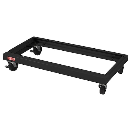 Tennsco Caster Kit, 36 in W x 18 in D, Black CK18BLK