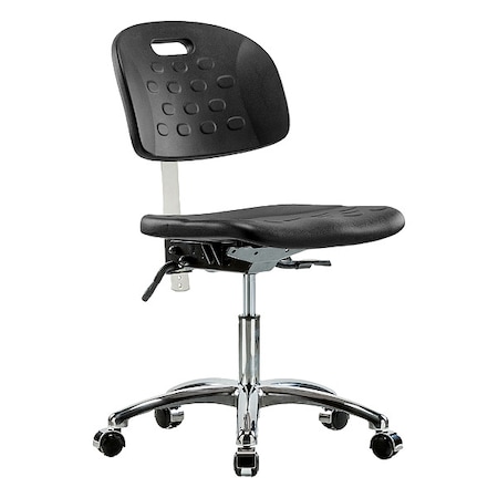 Zoro Select ESD Task Chair, No Arms, 17-3/4" to 23" Height, Black BR-CLR-HPDHCH-CR-T0-A0-CC-BLK