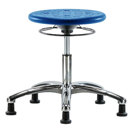 Zoro Select Stool, Polyurethane, Blue, 16 1/4 in to 21 1/2 in Seat Height IPDHSO-CR-RG-BLU
