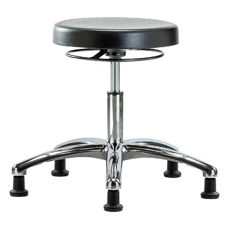 Zoro Select Poly Desk Stool, Chrome, Glides, Class 10 BR-CLR-PDHSO-CR-RG